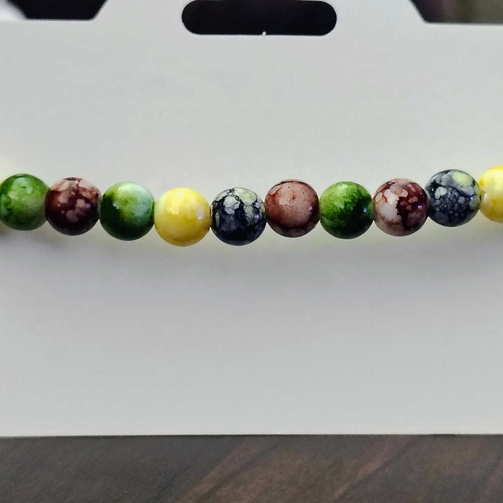 Handmade Beaded Bracelet with Dragonfly Charm - Picture 2 of 2